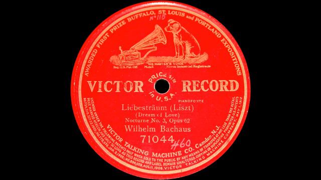 Wilhelm Backhaus plays Liszt Liebestraum No. 3 (1908) смотреть онлайн