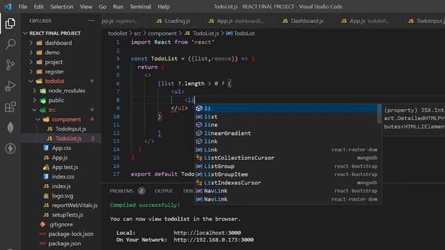 React Todo list смотреть онлайн