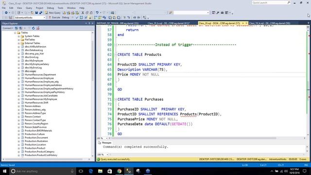 SQL Triggers смотреть онлайн