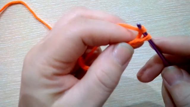 МК. Косичка из воздушных петель. Вязание крючком для начинающих. смотреть онлайн