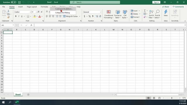 How To: Collapse and Open the Ribbon in Excel смотреть онлайн