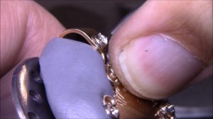 Закрепка камней Stone setting (Крестик)