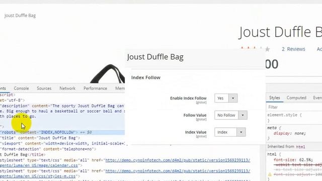 NOINDEX NOFOLLOW TAG MAGENTO 2 EXTENSION | Cynoinfotech смотреть онлайн