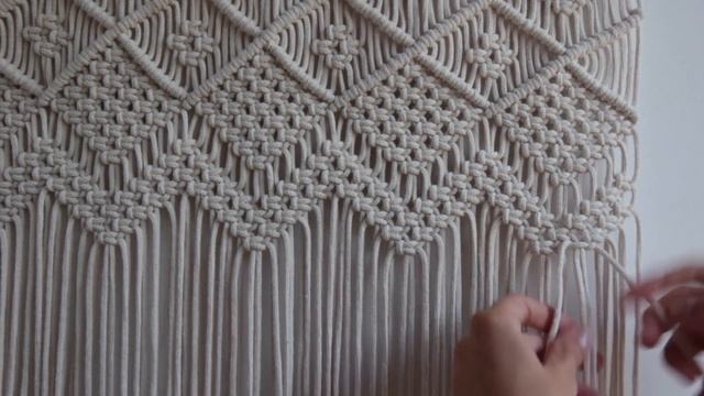 I made Macrame Window Curtain. DIY Tutorial Macrame Boho Decor смотреть онлайн