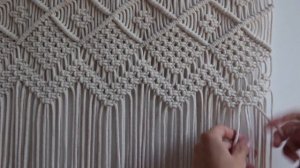 I made Macrame Window Curtain. DIY Tutorial Macrame Boho Decor