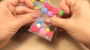 Как сделать Бантик из фатина своими руками С помпонами DIY