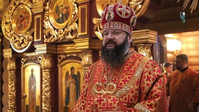 Богослужение архиерейским чином в Деменщине смотреть онлайн