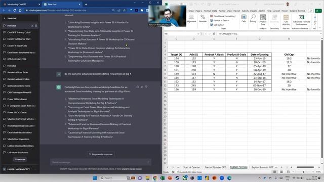 Excel + ChatGPT session for SRCC GBO смотреть онлайн