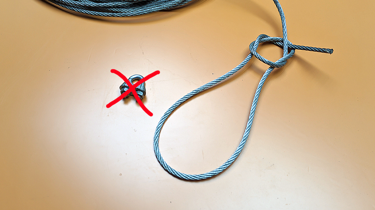 Как сделать петлю на стальном тросе своими руками смотреть онлайн