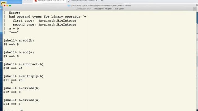 BigInteger смотреть онлайн