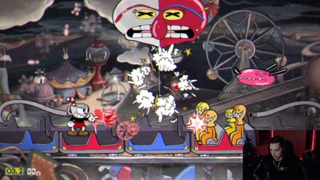 ЛЕГКОЕ ПОДГОРАДИНИЕ, КАК ТИЛЬТАНУТЬ ИЗ-ЗА ИГРЫ, Haze Капхед, Cuphead прохождение с вебкой #7 смотреть онлайн