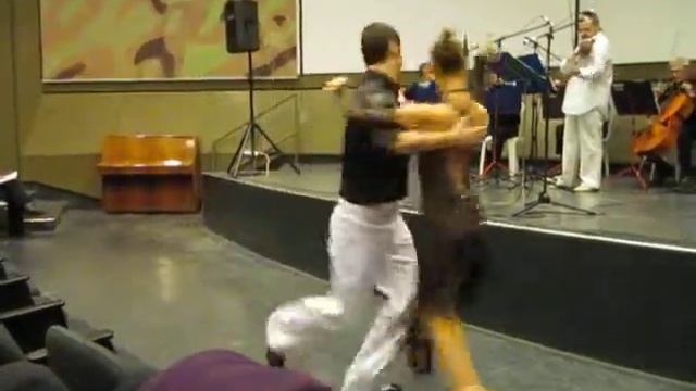 Tango Dancers In Duet Dancing 1
