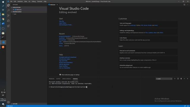 Instalación de Python DJango desde VSCode смотреть онлайн