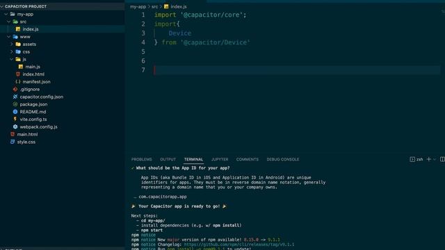 how to Build a Javascript web app using Capacitor Js смотреть онлайн