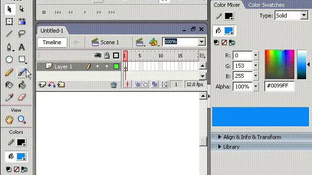 Видеоуроки по Flash Professional 8. Урок 1 смотреть онлайн