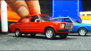 Моделька машинка ВАЗ 2107 Семерка масштаб 1/43 Автолегенды №262 распаковка и обзор! Про машинки!