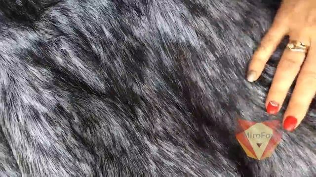 Искусственный мех / экомех чернобурка Mirofox смотреть онлайн