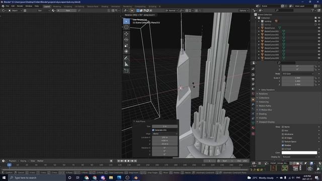 BLENDER 2.92 - Cyberpunk Balcony Scene смотреть онлайн