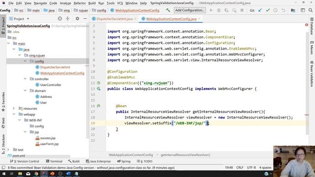 44. Bean Validation in Spring Coding Step by Step - Part V - Java Config version смотреть онлайн