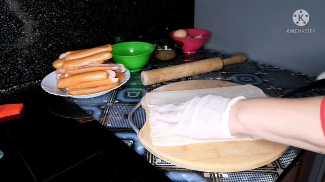 Самые вкусные запечённые в духовке сосиски в тесте!!!!! смотреть онлайн