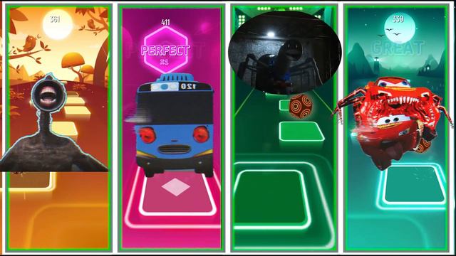 Tomas Train Exe vs McQueen Eater vs Choo Choo Toilet Charles vs SIREN HEAD Tiles hop EDM Rush смотреть онлайн