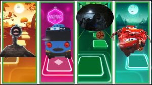 Tomas Train Exe vs McQueen Eater vs Choo Choo Toilet  Charles  vs SIREN HEAD  Tiles hop EDM Rush