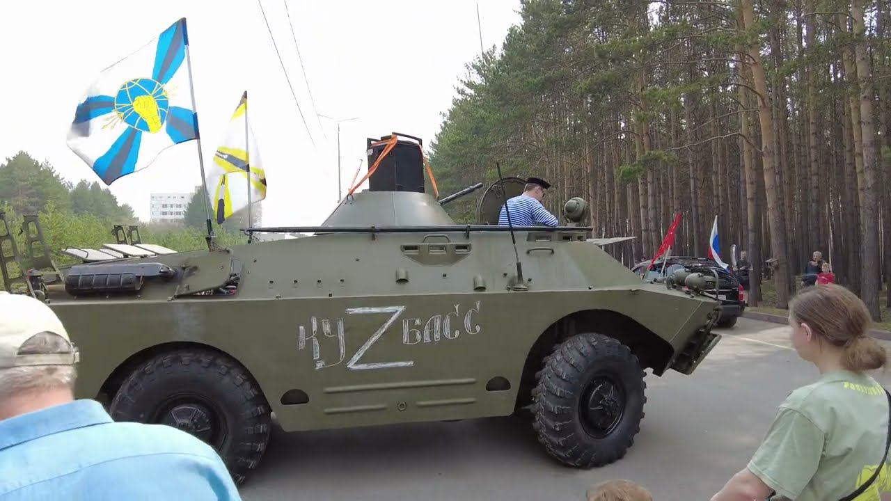 9 мая, День Победы, парад ретромобилей, Прокопьевск смотреть онлайн