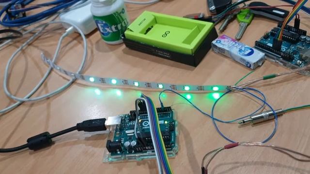 Analog to Digital Signal Processing with Arduino based VU meter смотреть онлайн