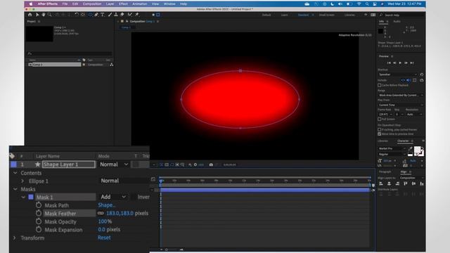How to feather a shape in After Effects смотреть онлайн