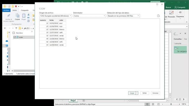 extraer datos de un CSV y dejarlos es excel con fecha y numero con decimal смотреть онлайн