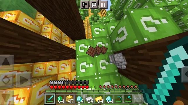Лаки блоки #2 #minecraft смотреть онлайн