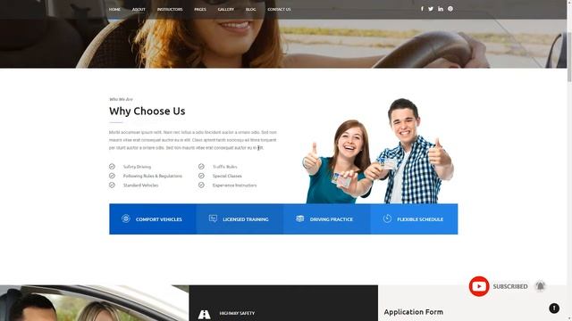 Rochester - Driving School WordPress Theme смотреть онлайн