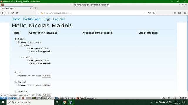 Task Manager with JS: Screen Recording смотреть онлайн