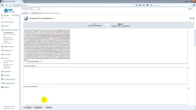 022 Как установить SSL сертификаты на ISP manager и проверить их работу смотреть онлайн