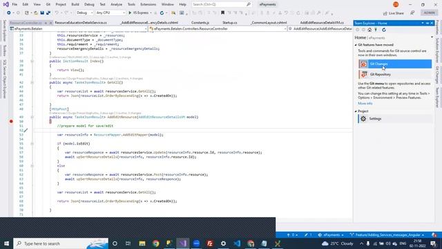 Working with version controls GIT,Git Extension, VSTS смотреть онлайн