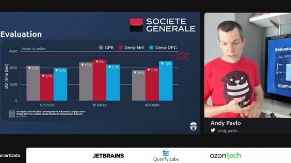 Andy Pavlo — Lessons learned from using machine learning to optimize database configurations