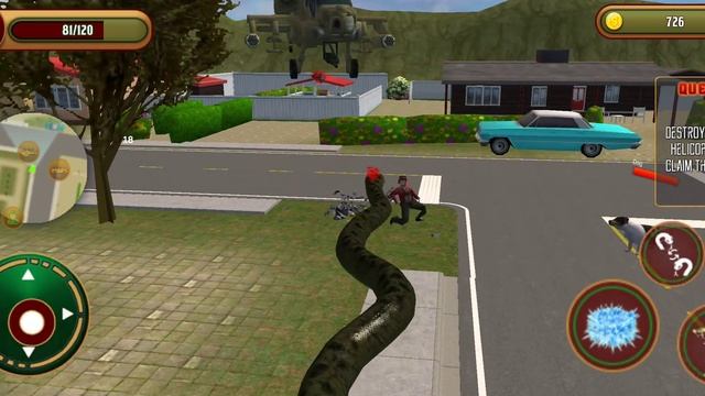 Angry Anaconda Snake City Attack Simulator #5 - Android Gameplay смотреть онлайн