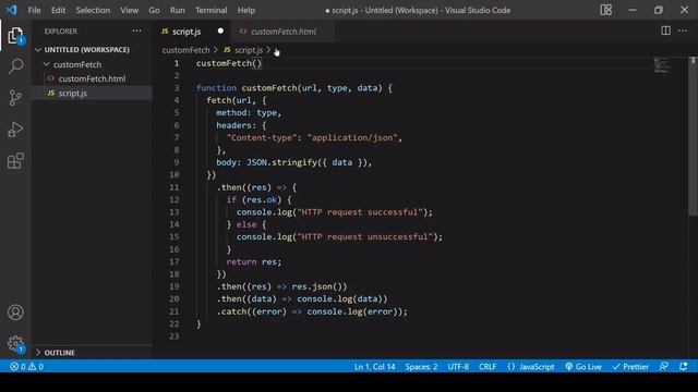 Fetch GET, POST, PUT & DELETE requests in JavaScript in one line смотреть онлайн