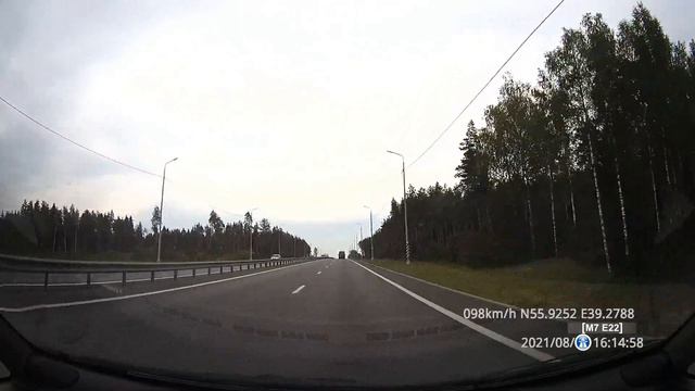 Часть 11: Ногинск - М7 Е22 - Колокша (поворот на обход г. Владимира). Лето 2021.