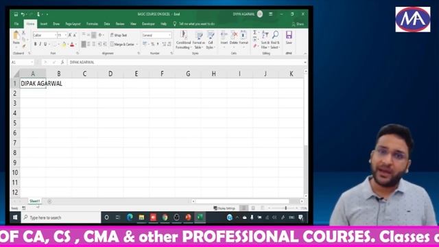 Microsoft Excel Class for all CA CS CMA & other students and Working Professionals | Excel Demo смотреть онлайн