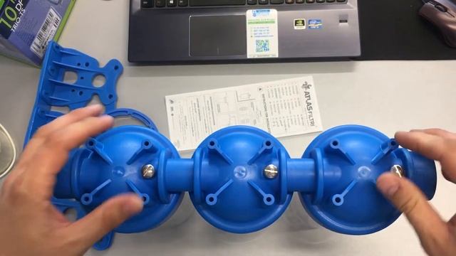 ATLAS filtri DP 10 Trio 1/2" 3/4" 1" Тройные магистральные фильтры для холодной воды смотреть онлайн