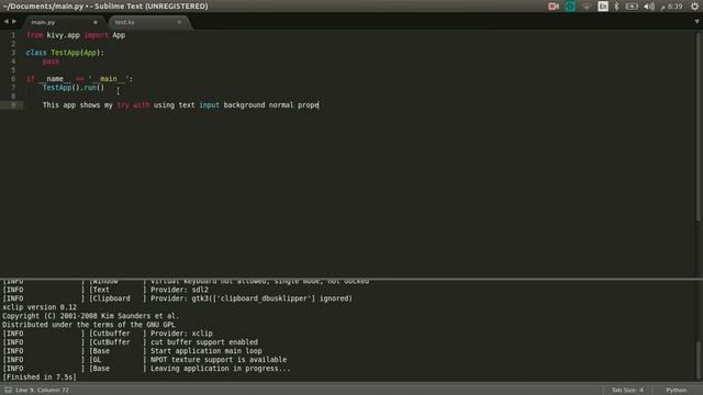 Kivy textinput test смотреть онлайн