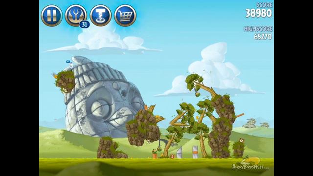 Angry Birds Star Wars 2 Level B3-S2 Battle of Naboo 3-Star Walkthrough смотреть онлайн