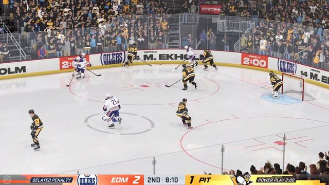 Edmonton Oilers vs Pittsburgh Penguins 3/10/2024 NHL 24 Gameplay смотреть онлайн