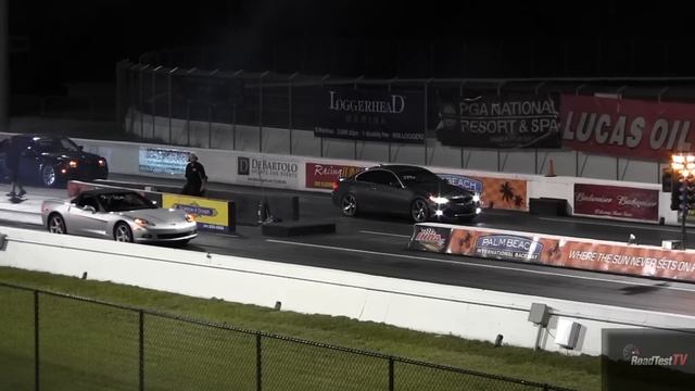 2013 Corvette Convertible 430 hp LS3 Automatic - 1/4 Mile Drag Test Video - Road Test TV ® смотреть онлайн