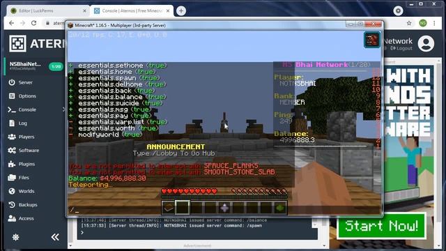 How To Make A Minecraft Server Like Hypixel In Aternos Part-5 || #Minecraft #Aternos #Hypixel смотреть онлайн