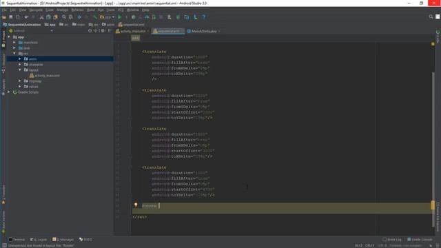 Android Animations Tutorial 54 - Sequential Animation Effect смотреть онлайн