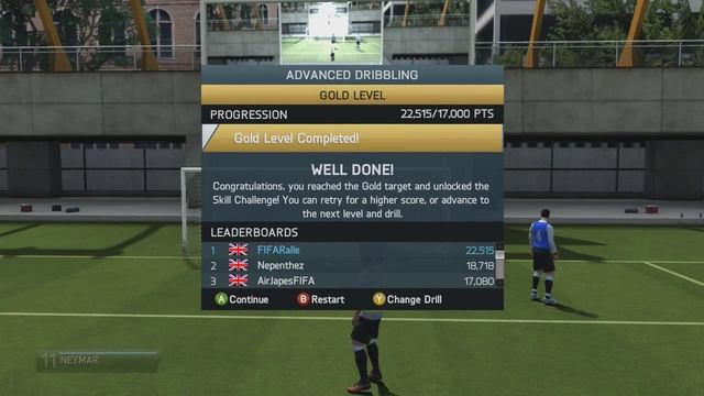 FIFA 14 Advanced Dribbling Skill Games смотреть онлайн