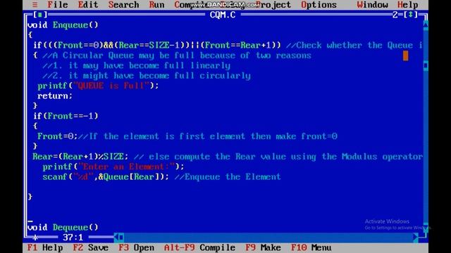 Circular Queue with Array Representation Using Modulus Operator смотреть онлайн