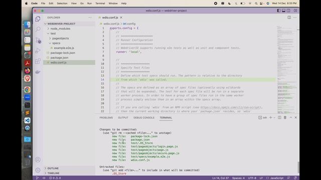 PUSHING A PROJECT TO GIT FOR THE FIRST TIME USING VSCODE |Webdriverio Tutorial | Webdriverio Projec смотреть онлайн